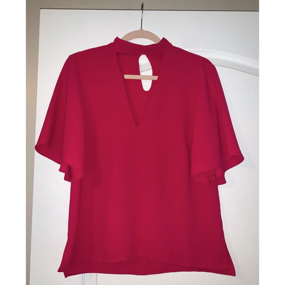 Zara Woman Hot Pink/Fuchsia Blouse Size Small